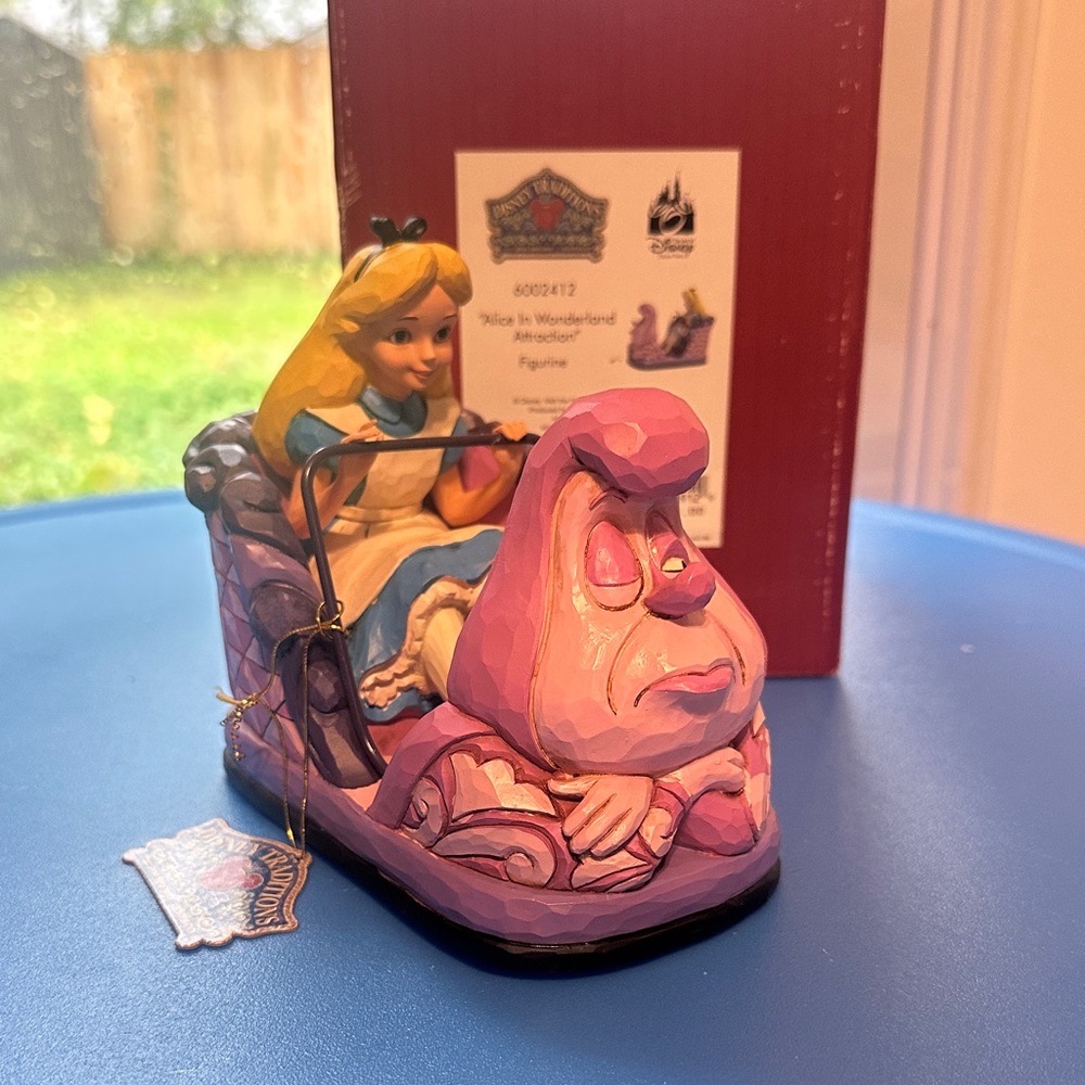 Disney Alice in Wonderland Blue and Purple Figurine